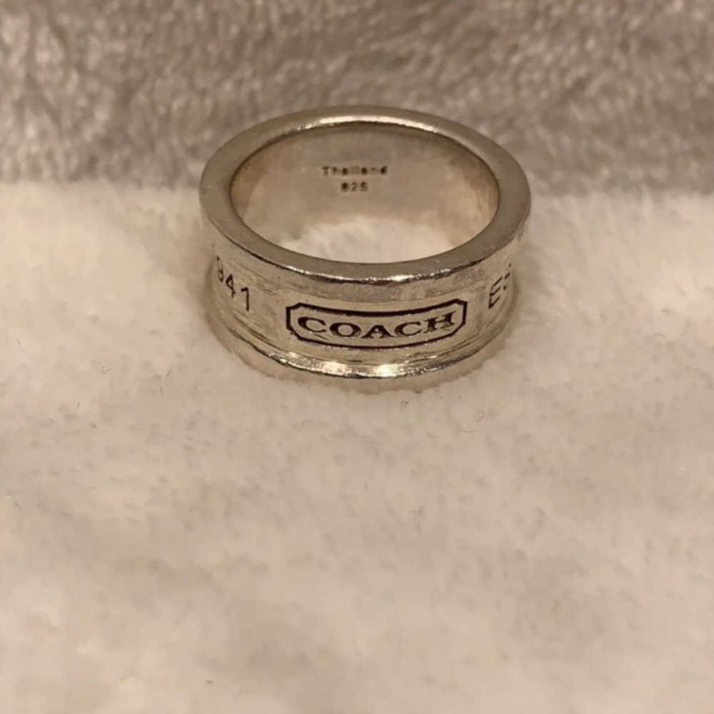 COACH 💍 Sterling Silver Ring ✨GENUINE✨